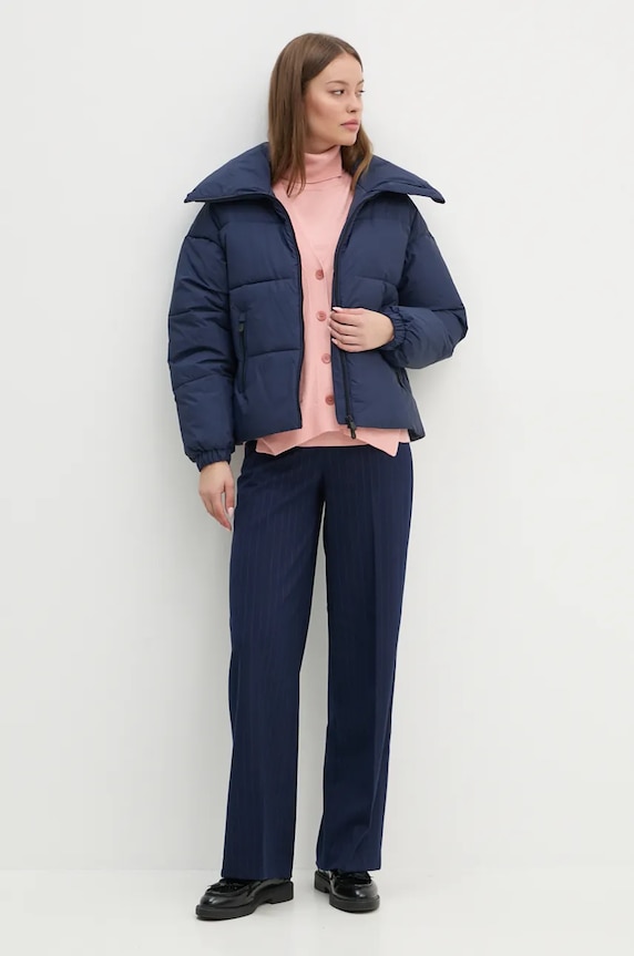 Sisley cardigan din amestec de casmir 102HM601Z portocaliu AW24