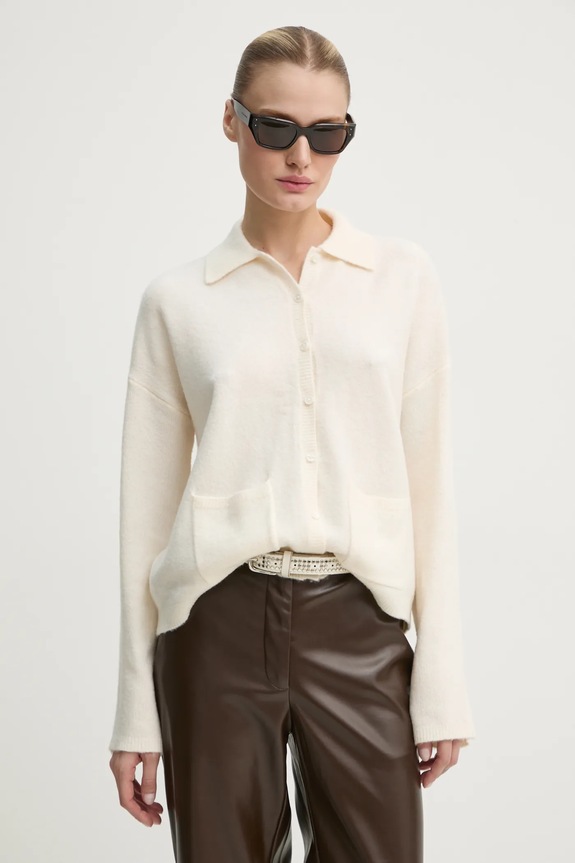 Abercrombie & Fitch pulover subtiri bej KI150.4223.178