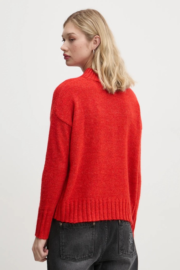 Îmbrăcăminte Superdry pulover din amestec de lana W6110551A.1KC portocaliu