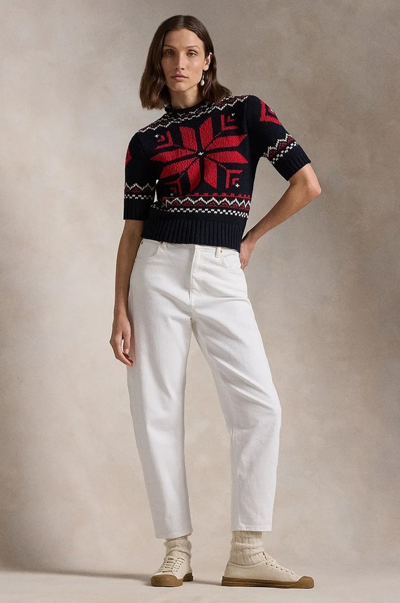 Дрехи Вълнен пуловер Polo Ralph Lauren 211947919 тъмносин