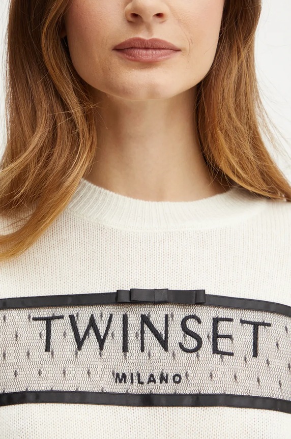 Twinset maglione in lana 242TT3500 beige