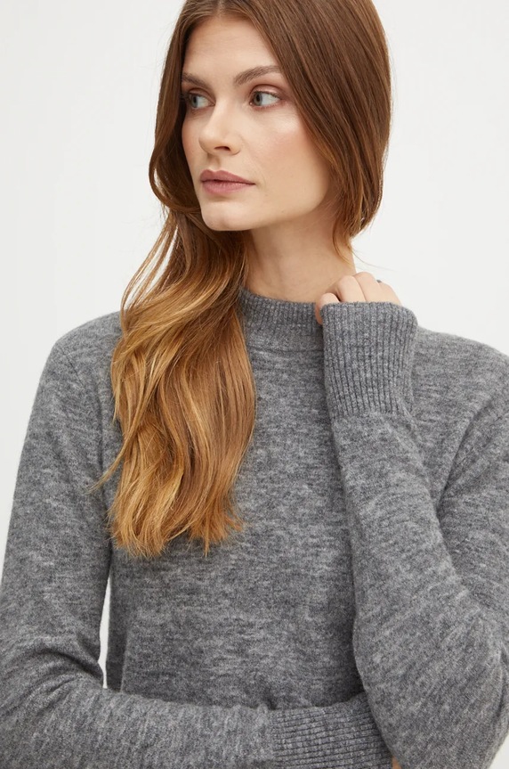 Marella sweter wełniany szary 2423366092200