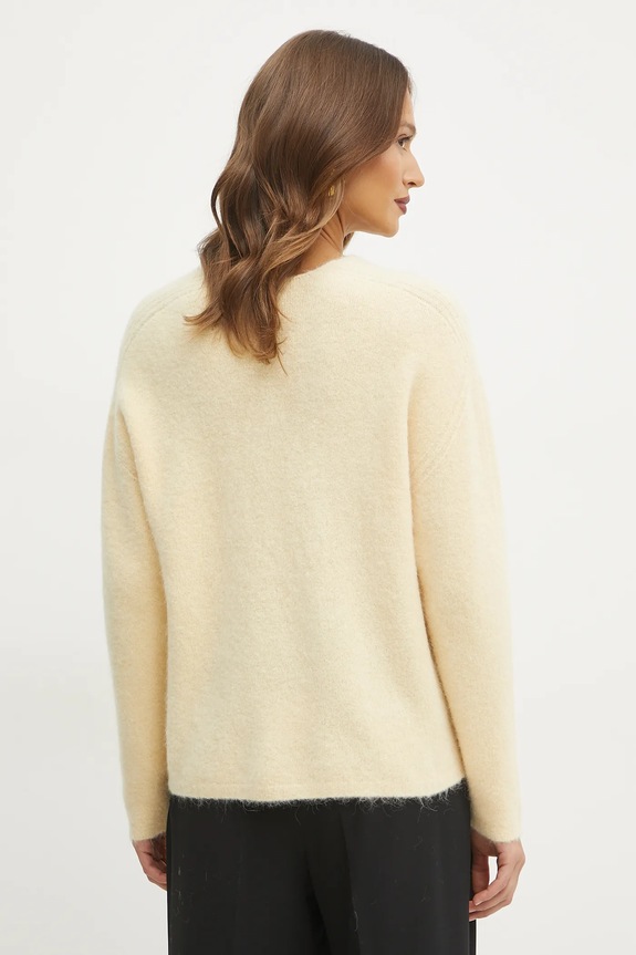 Odzież Marella sweter wełniany 2423366212200 żółty
