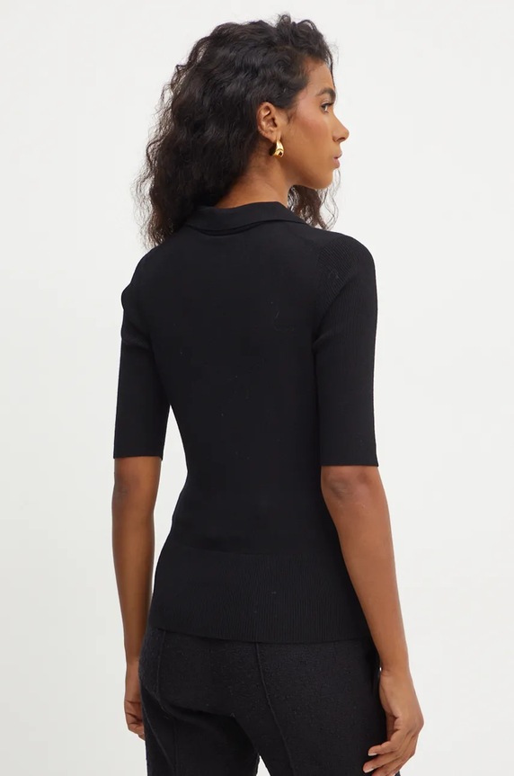 Odzież BOSS sweter wełniany 50523743 czarny