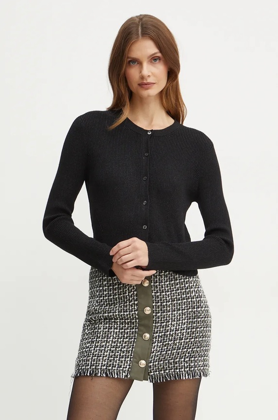 BOSS cardigan din amestec de lana 50533664 negru AW24