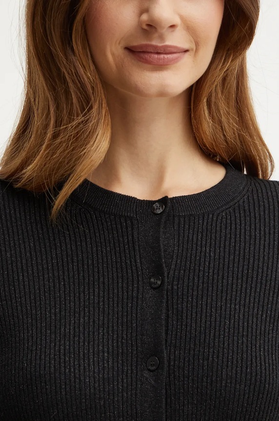 BOSS cardigan din amestec de lana negru 50533664