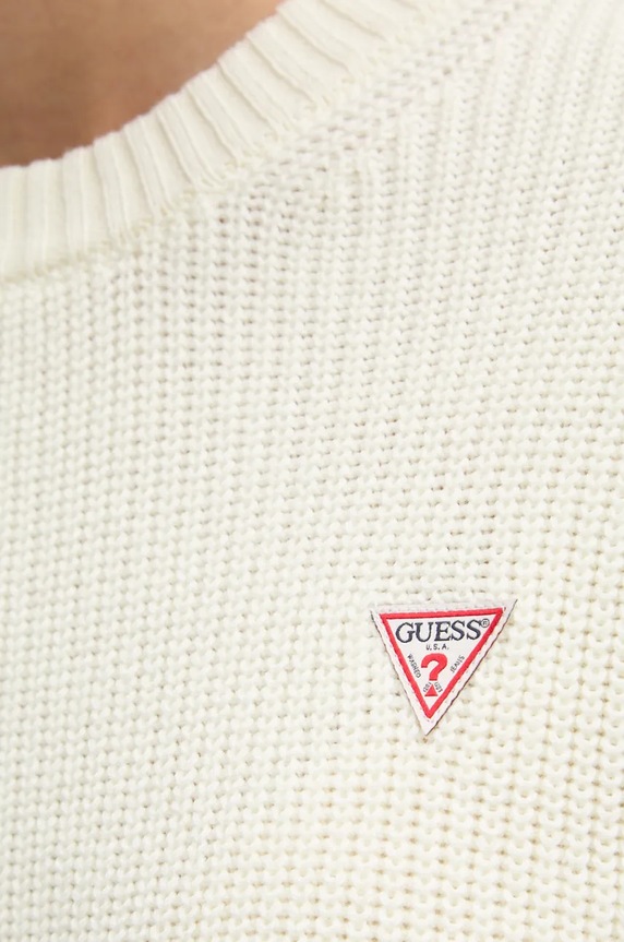 Guess Jeans maglione in cotone W4BR08.Z3HM1 beige