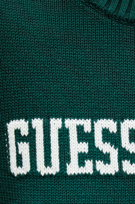 Bombažen pulover Guess Jeans W4BR10.Z3HM1 zelena