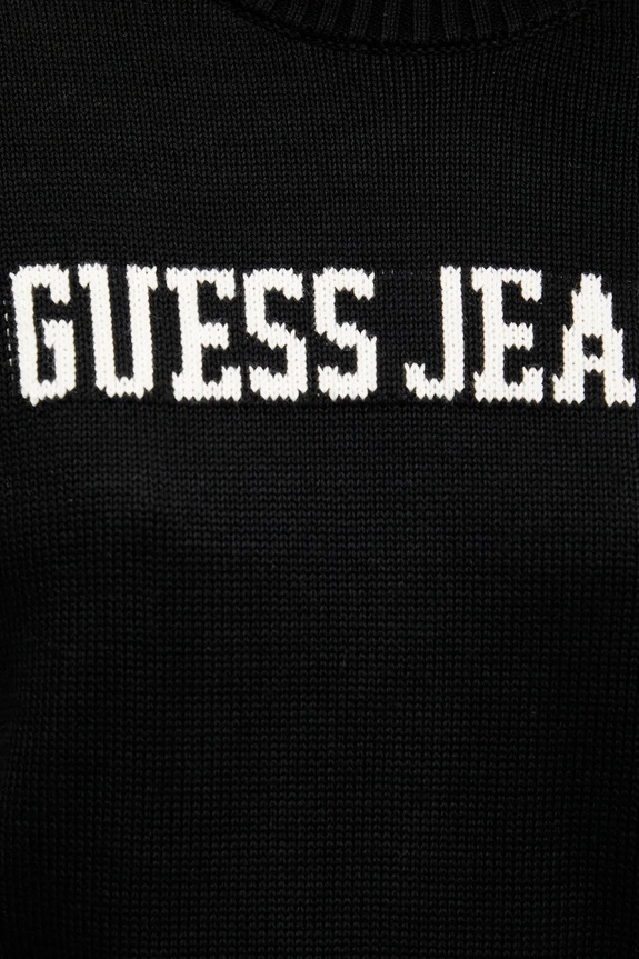 Bombažen pulover Guess Jeans W4BR10.Z3HM1 črna