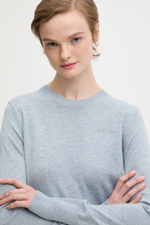 Sveter s prímesou vlny Guess Jeans modrá W4BR83.Z3HO2
