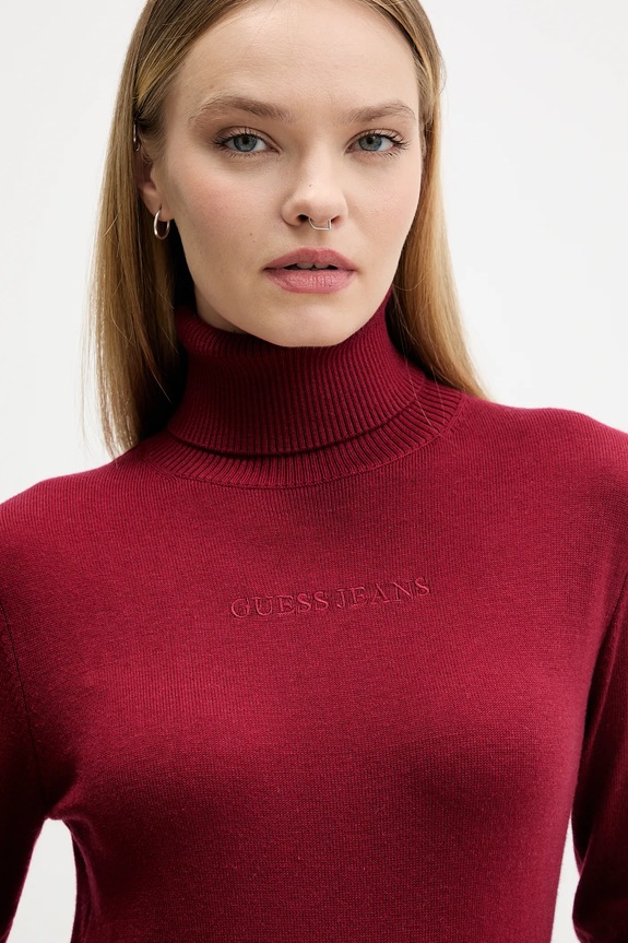 Pulover Guess Jeans bordo W4BR15.Z3HO2