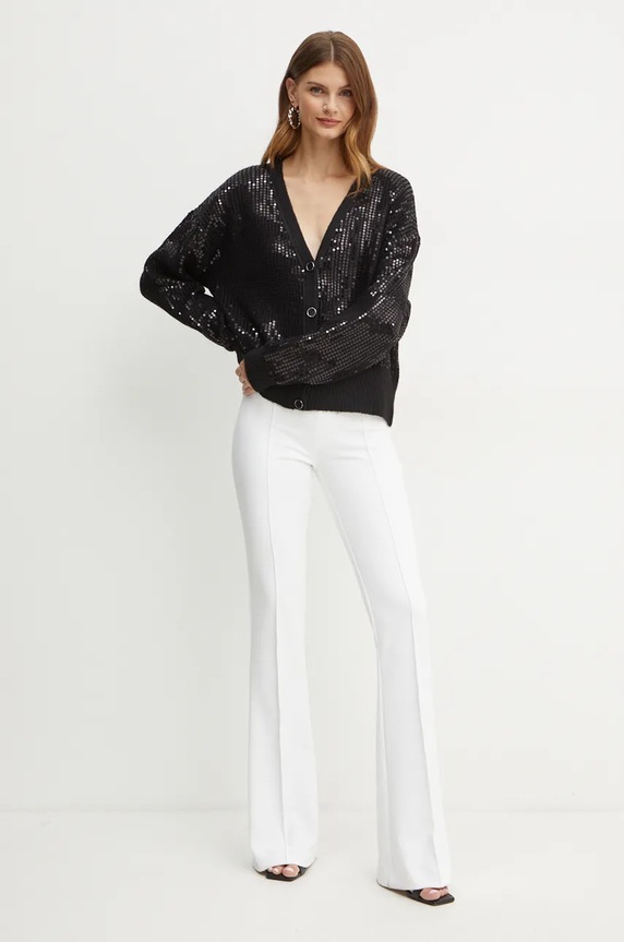Кардиган з домішкою вовни Guess RILEY W4BR44.Z3J92 чорний AW24