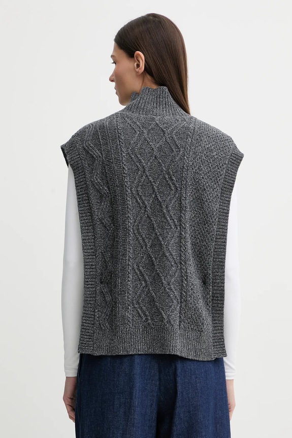 Odzież A.P.C. kamizelka wełniana Pull Cameron WVBDQ.F23391.PLC szary