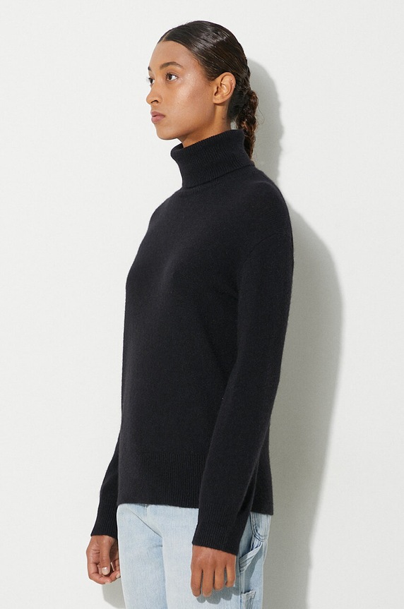 A.P.C. sweter wełniany Pull Amal czarny WYAAD.F23374.LZZ
