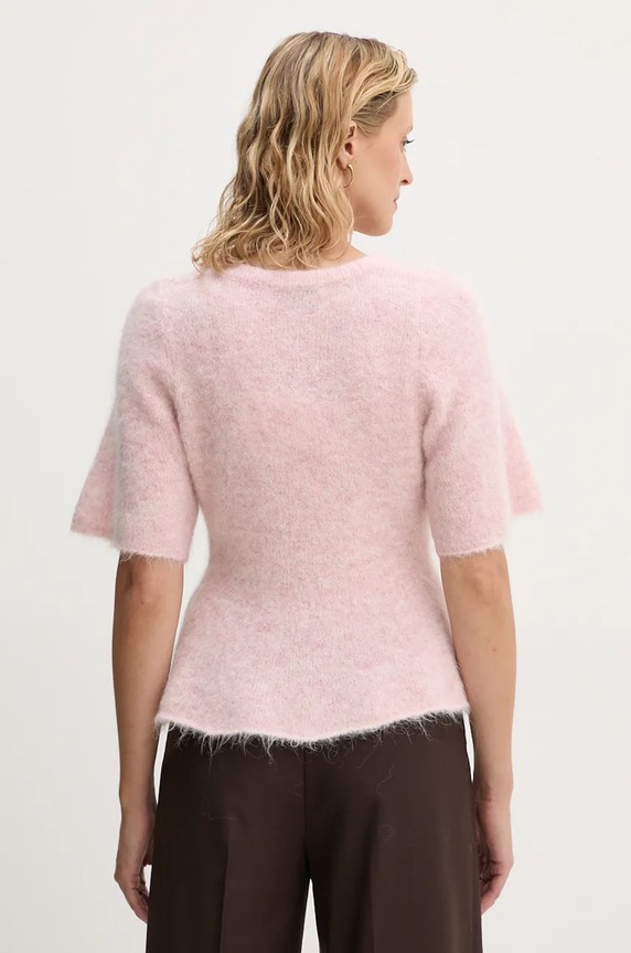 Odzież MUNTHE sweter wełniany TAISA 243160624373 różowy