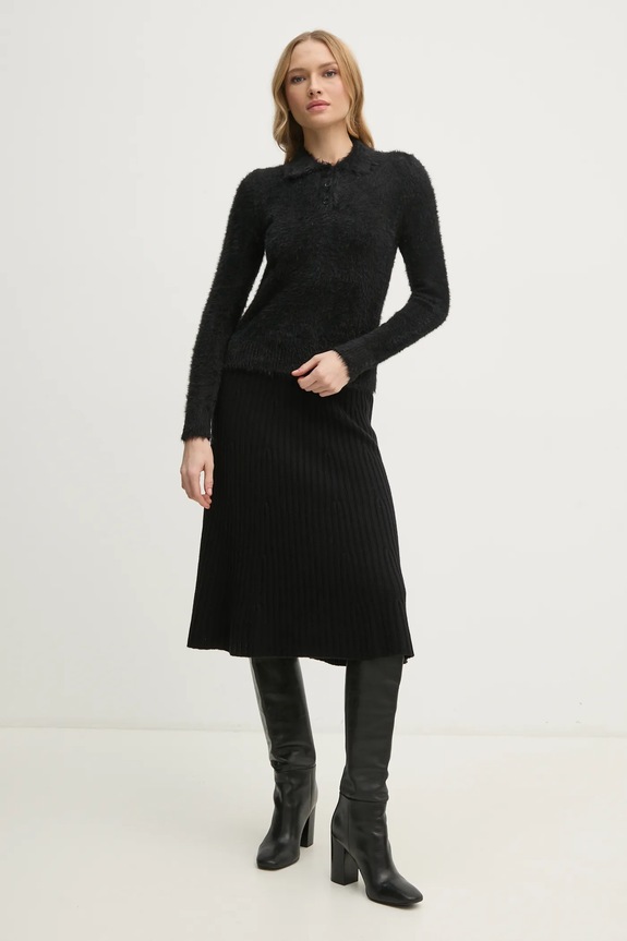 Πουλόβερ Sisley 19VBM300B μαύρο AW24