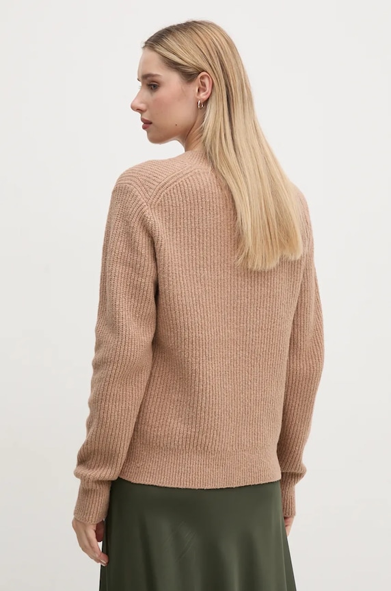 Oblečenie Sveter s prímesou vlny Calvin Klein K20K207414 béžová