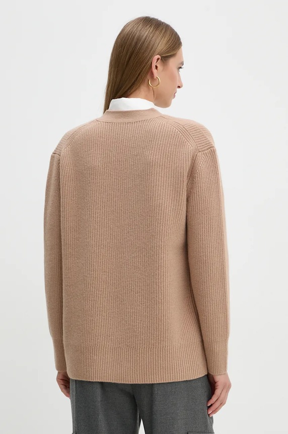 Odzież Calvin Klein kardigan wełniany K20K207421 beżowy