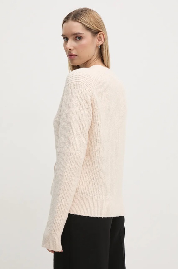 Odzież Calvin Klein kardigan z domieszką wełny K20K207772 beżowy