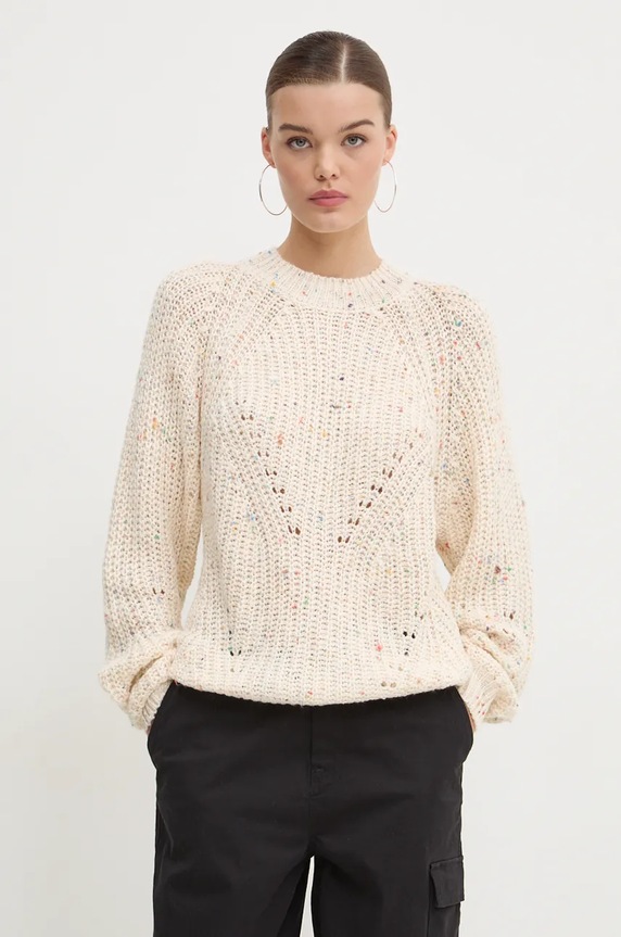 Desigual sweter DERBY pozostałe beżowy 24WWJF73