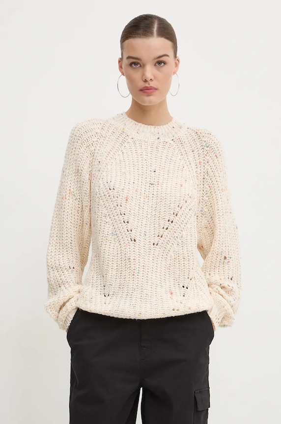 Desigual sweter DERBY pozostałe beżowy 24WWJF73