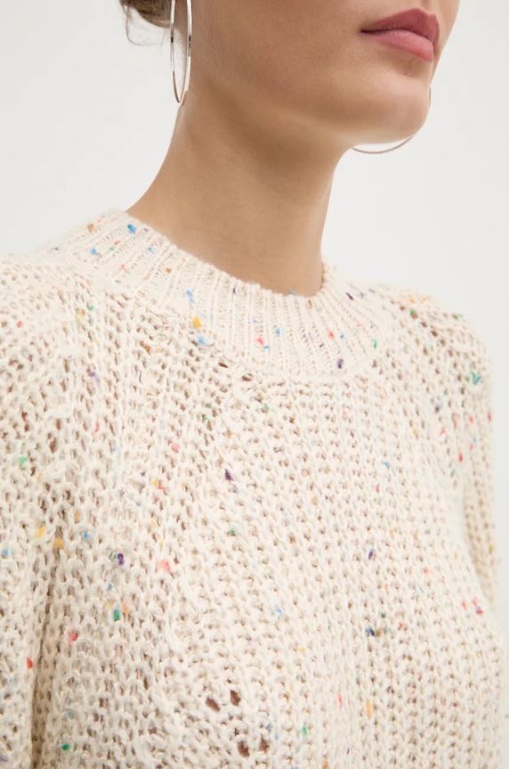 Desigual sweter DERBY 24WWJF73 beżowy