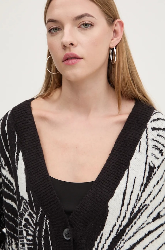 Desigual kardigan HALIFAX czarny 24WWJF26