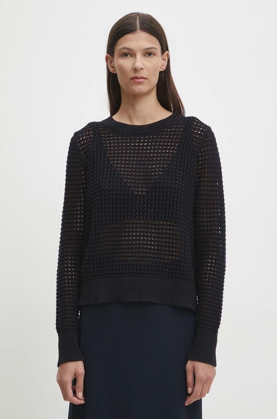 Levi's sweter bawełniany czarny A8889