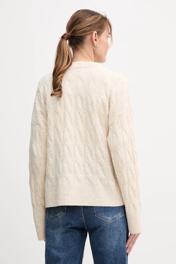 Îmbrăcăminte Tommy Hilfiger cardigan din lână WW0WW43089 bej