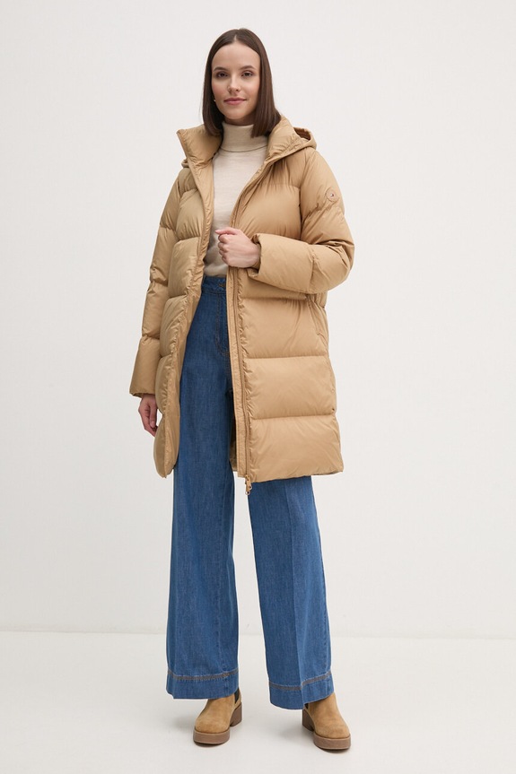 Μάλλινο πουλόβερ Tommy Hilfiger μπεζ WW0WW43098