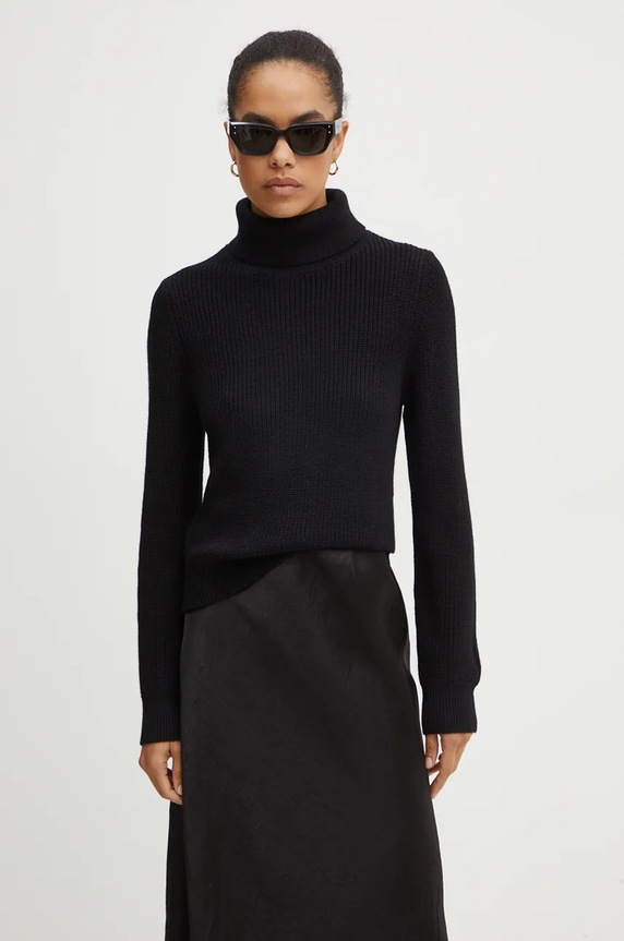 MICHAEL Michael Kors sweter wełniany MF460YUF2G czarny AW24