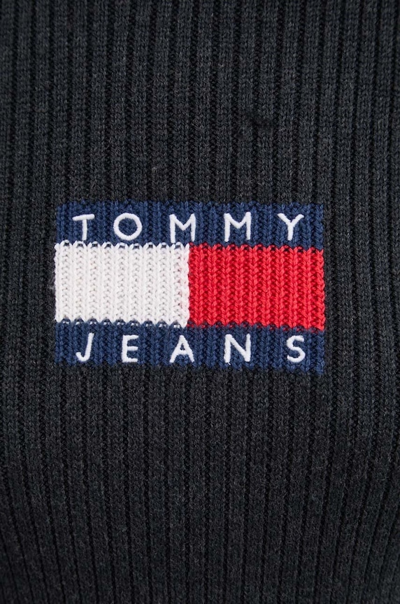 Svetr z vlněné směsi Tommy Jeans DW0DW18678 šedá