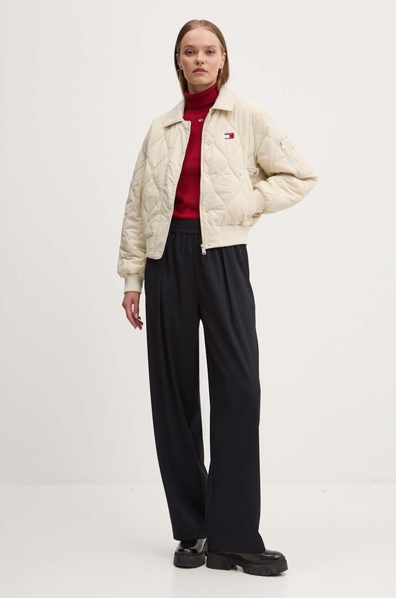 Svetr Tommy Jeans DW0DW19686 burgundské NC24