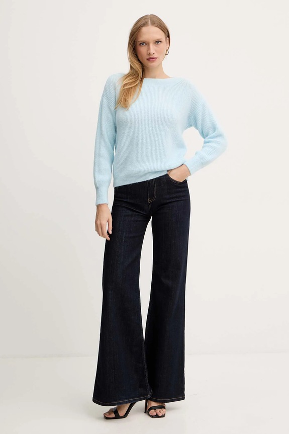 Morgan sweter z domieszką wełny MREINE MREINE niebieski AW25