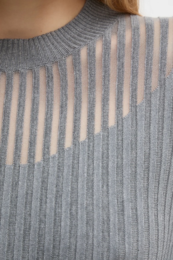 Πουλόβερ Morgan MANDRIN MANDRIN γκρί