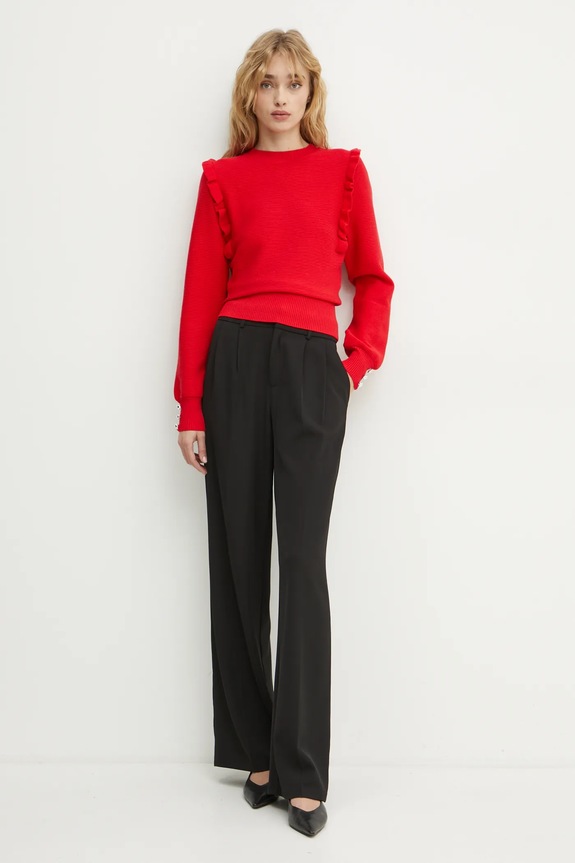 Morgan sweter MGENEVA MGENEVA czerwony AW24