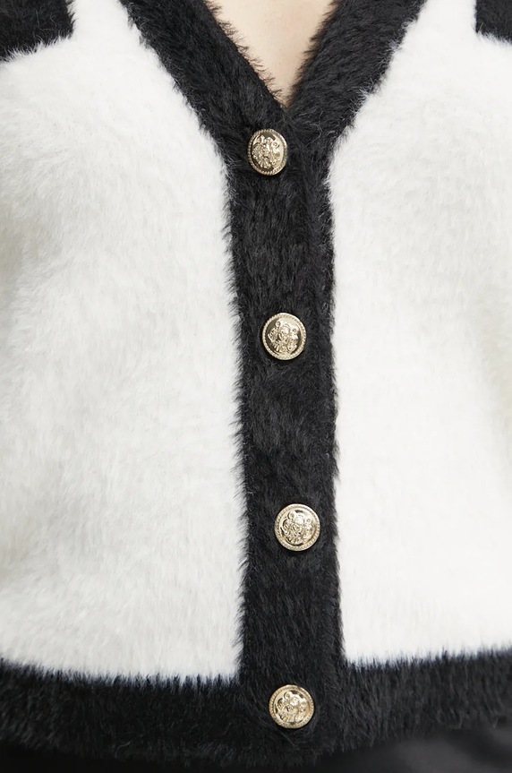 Morgan cardigan MOGUIN MOGUIN alb