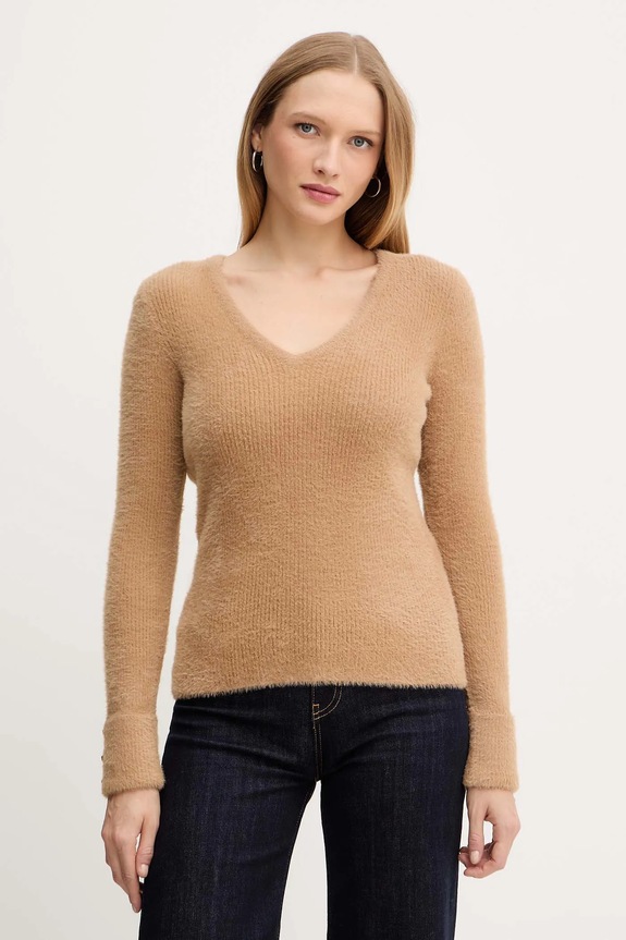 Morgan sweter MOOVE brązowy MOOVE