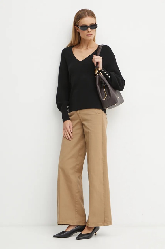Morgan pulover MPANDA MPANDA negru AW24
