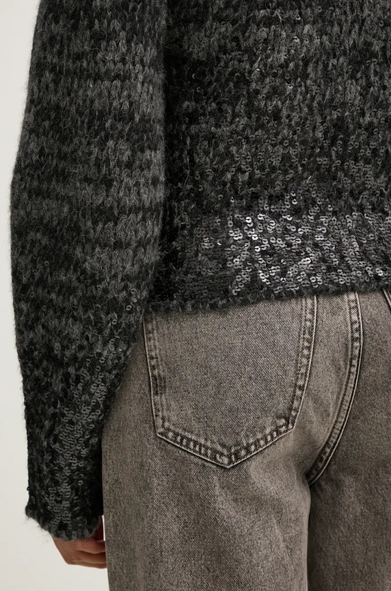 Вълнена жилетка ZADIG&VOLTAIRE KWCO00080 сив