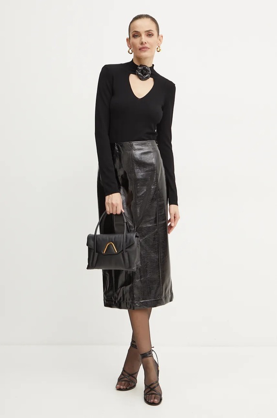 Simona Corsellini pulóver A24CPMGP02 fekete AW24