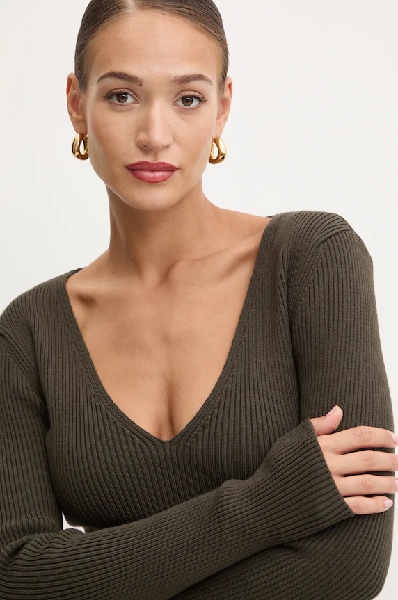 Vuneni pulover Patou zelena KN1878009