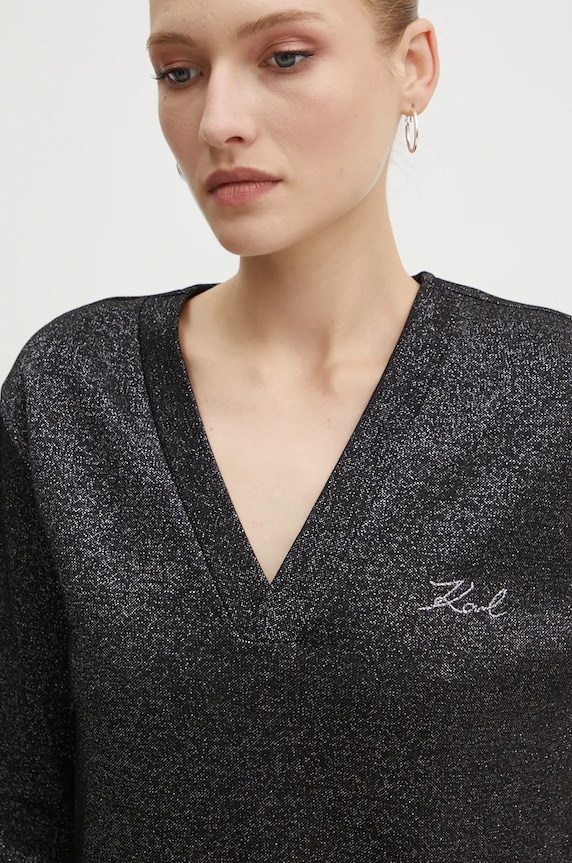 Mikina Karl Lagerfeld čierna 246W1805