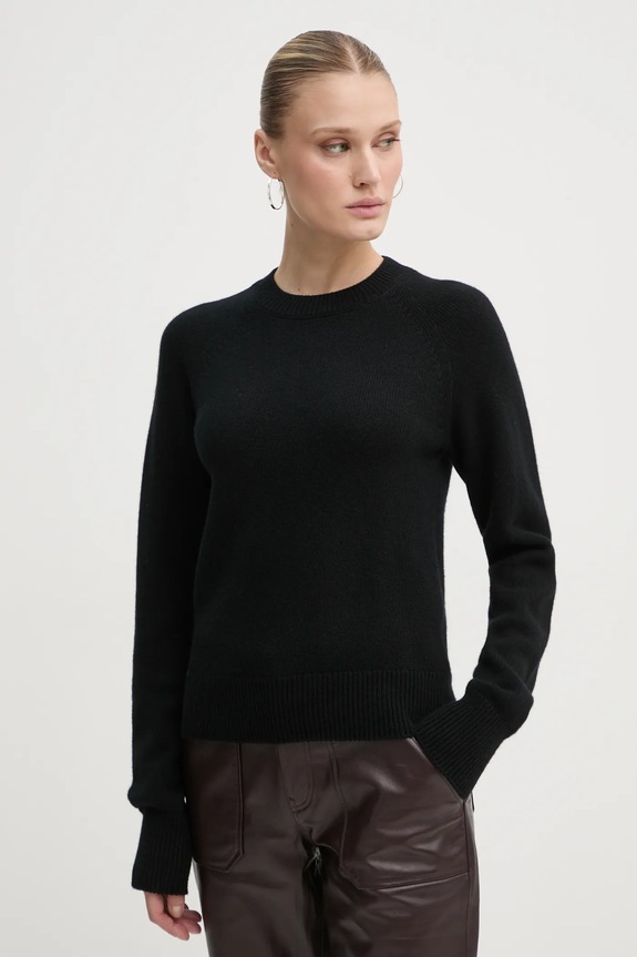 A.L.C. pulover de casmir Ashtyn subtiri negru 7SWPO01029