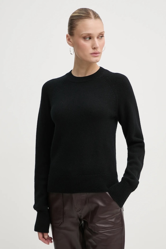 A.L.C. pulover de casmir Ashtyn subtiri negru 7SWPO01029
