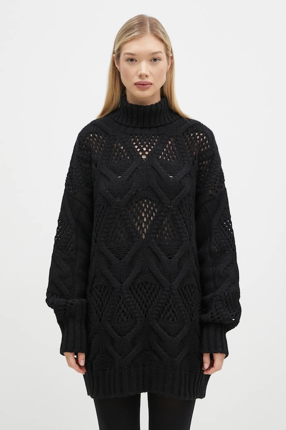 Вовняний светр Sportmax Edicola щільний чорний 2422366102600