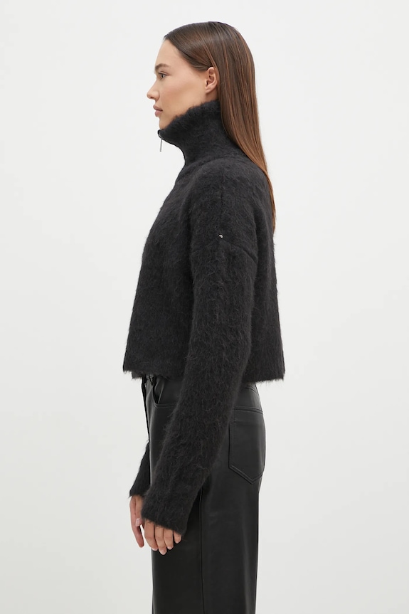 Вовняний светр Sportmax Falcone 2422366172600 чорний AW24
