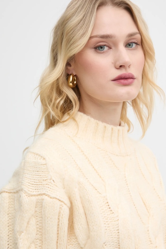 Levi's sweter z domieszką wełny żółty A8507