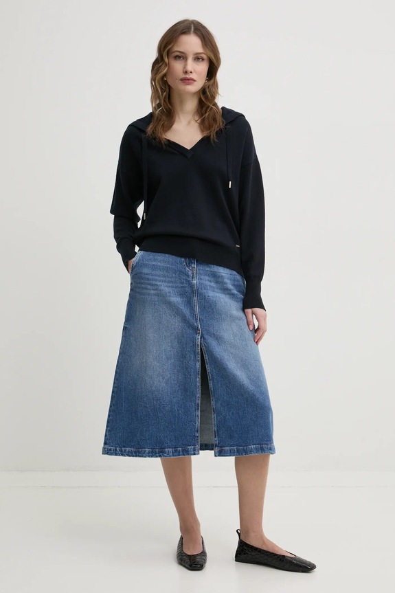 Morgan sweter MBALLON MBALLON granatowy SS26