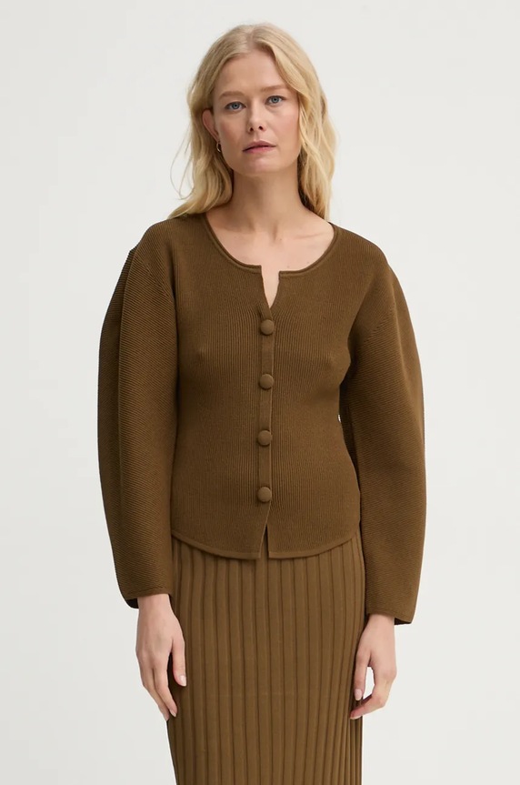 By Malene Birger cardigan FRANCINAS uni verde Q72575003